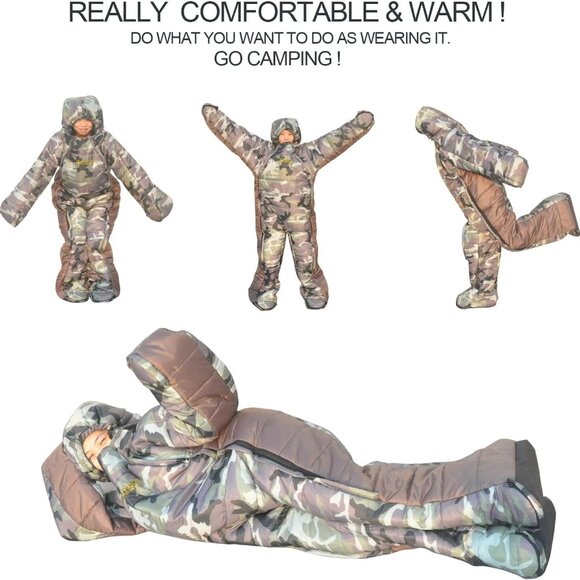 Wearable Human Sleeping Bag Size Large. - Picture 2 of 2